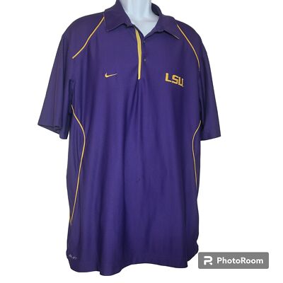 nike lsu men's polo
