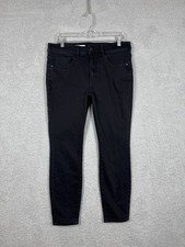 Anthropologie Pilcro And The Letterpress Jeans Womens 32 High Rise Skinny Black