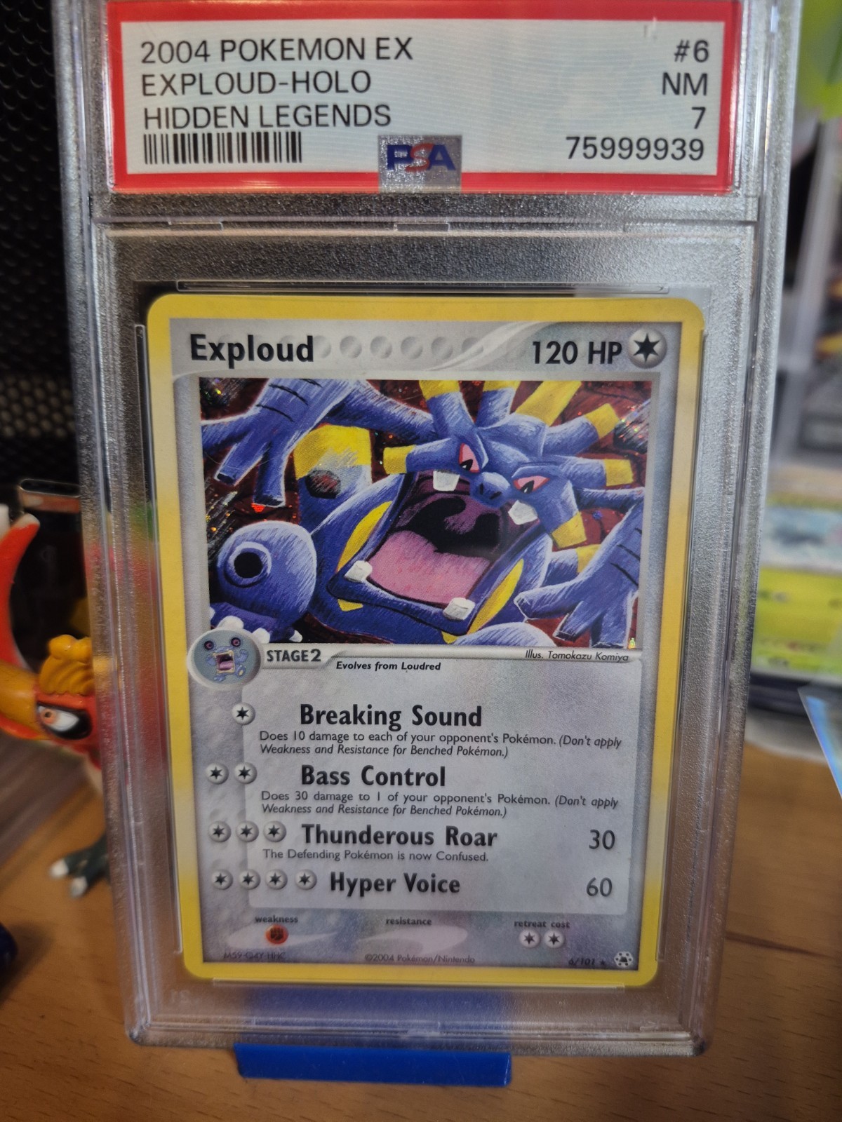 2004 Pokemon EX Hidden Legends Exploud holo 6/101 PSA 7 NM 75999939