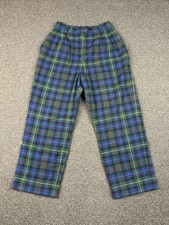 Vintage Pendleton Petite 100 Virgin Wool Tartan Pants Womens Plaid USA Made