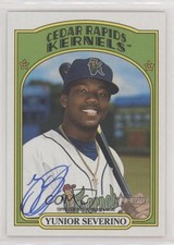 2021 Topps Heritage Minor League Edition Real One Yunior Severino Auto 0jl4