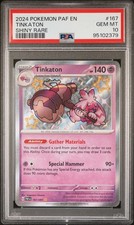 Pokemon Tinkaton Paldean Fates 167/091 Shiny Rare PSA 10 Gem Mint