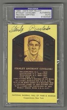 Stanley Coveleski PSA DNA Yellow HOF Postcard - Indians Senators
