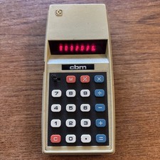 Vintage Commodore CBM 776M Solid State Portable Electronic Calculator UK Working