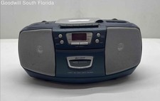Lenoxx Sound CD-102 Blue Portable Stereo Cassette Recorder  CD Player No Tested