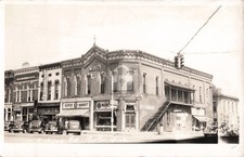 Street View W. Ave., Paw Paw MI Michigan 1942 RPPC Photo Postcard COPY