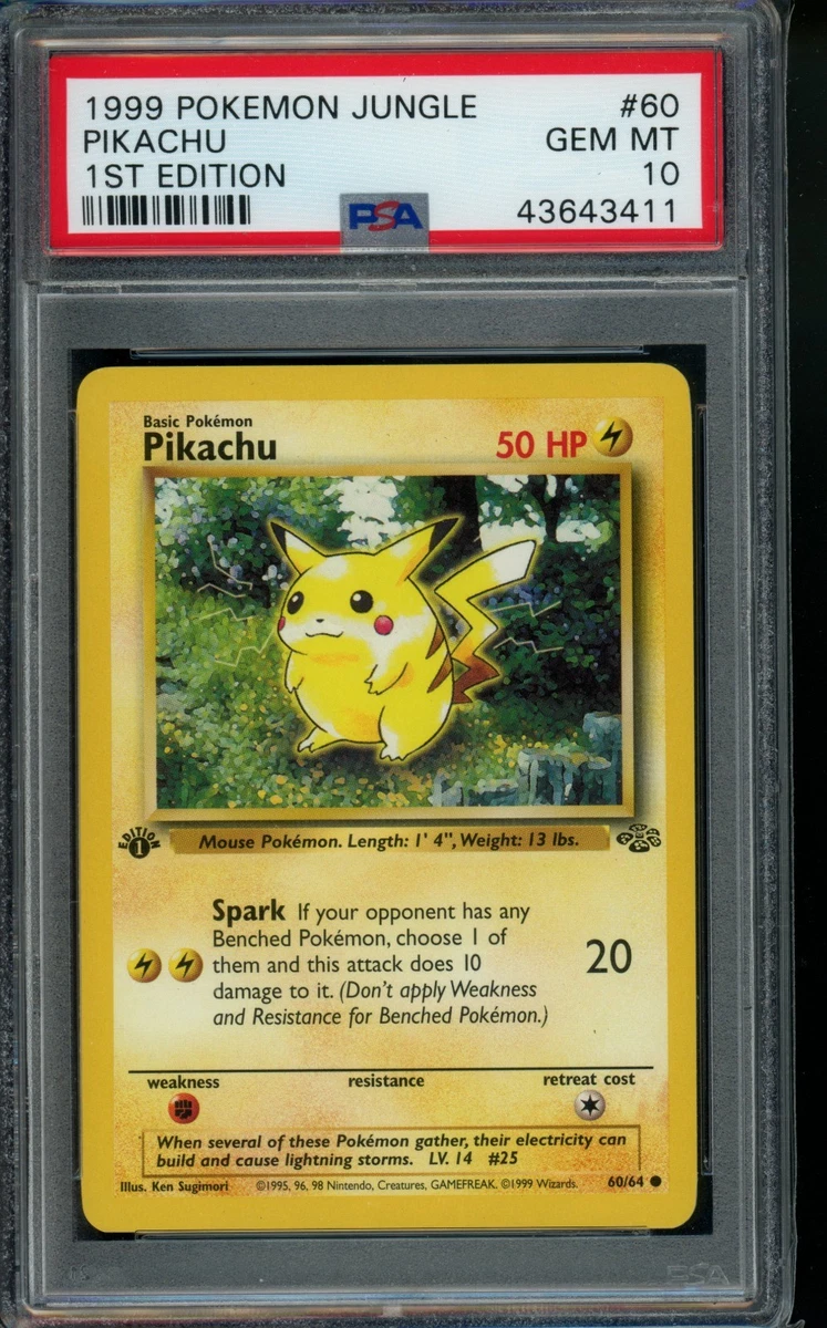 pikachu card first edition PSA 10 1st Ed Ivy Sold at Auction - Market Preserved in a tamper Pokmon Pikachu Base Set Cards