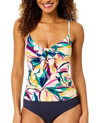 Anne Cole Bunny Tie Keyhole Front Tankini Women's