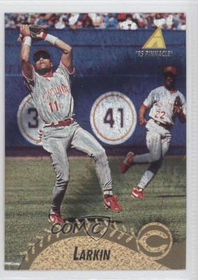 1995 Pinnacle Museum Collection Barry Larkin #382 HOF a8e