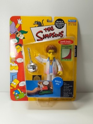 Simpsons Playmates Figur Disco Stu Serie 9 2002 Simpsons neu / ovp