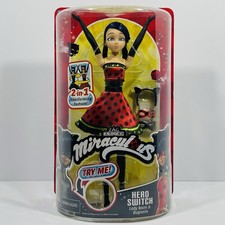 New In Box Miraculous Hero Switch Ladybug 10.5" Fashion Doll Toy