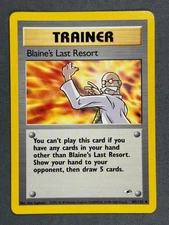 Blaine's Last Resort 105/132 Gym Heroes Uncommon Pokemon TRAINER Card 2000 NM