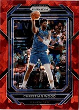 2022-23 Panini Prizm #192 Christian Wood Prizms Red Ice Dallas Mavericks