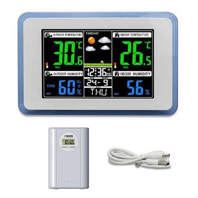 Multifunctional Wireless Home/Office Weather Station Color Digital Display UUPP