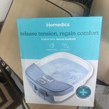 HoMedics Bubble Bliss Deluxe Foot Spa w/ Heat Massaging Arch Massage NEW