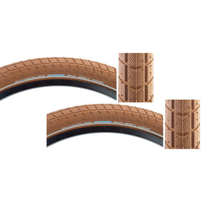 Pack of 2 Schwalbe Big Ben Active Twin KGuard 26x2.15 Wire TPI 70 Bk/Brn/Ref