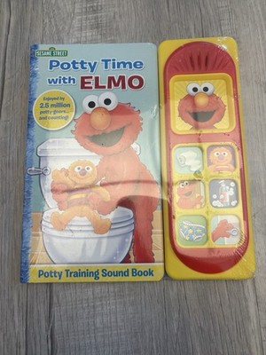 Sesame Street POTTY TIME with ELMO  Potty Training Push Button Sound Book  NIP