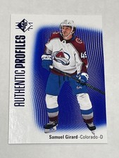 2021-22 SP Hockey Authentic Profiles Blue - Samuel Girard - Colorado Avalanche