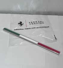 Genuine Ferrari Italian Rear Flag Badge Emblem 599 360 430 458 488 OEM:84706300