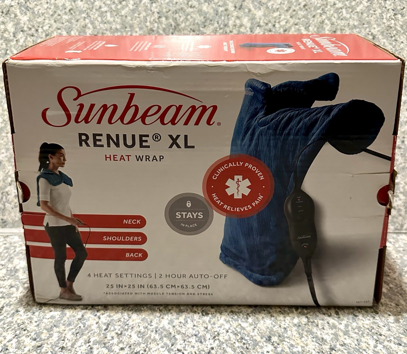 25" X 25"  Neck Shoulder Pain Relief Open Box