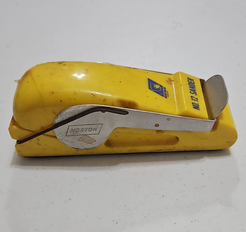 Bear Brand No. 12 Sander Hand Sander Tool, MPN No.12, Yellow/Black