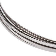 21 Gauge Stainless Steel Flat Wire, 23 Feet 2.6mm Wide Metal Craft Wire, Bend...