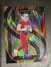 2024 Panini Select - Premier Level Tip Reiman #196 Red & Yellow Shock Prizm (RC)