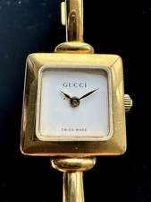 Gucci 1900L Ladies Gold Tone Bangle Watch Swiss Made Sapphire Crystal - Woman’s