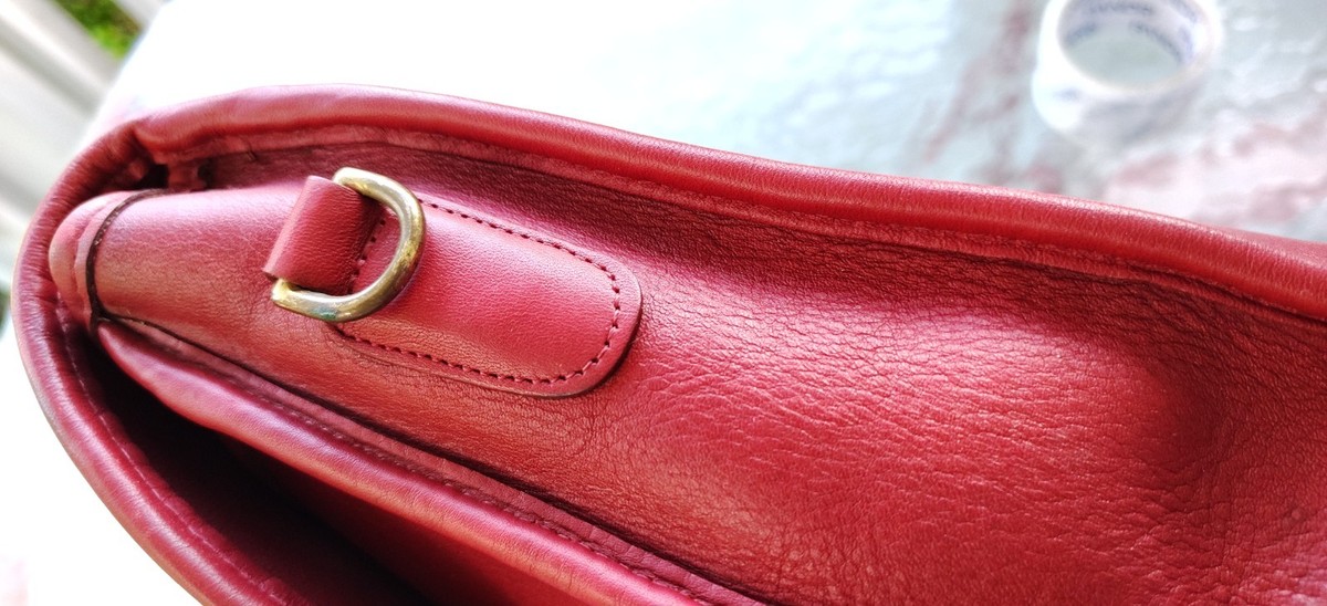 Coach LARGE J4C-5265 Vintage Lexington Cherry Red Leather