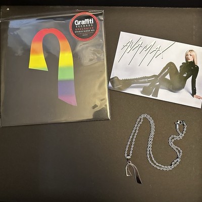 Ava Max Necklace and 7  Record Blood Sweat and Tears / Freaking Me Out bundle