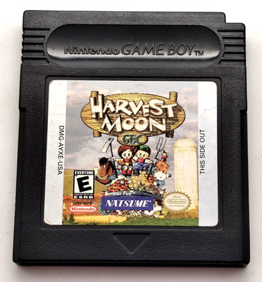 Harvest Moon GBC (Game Boy Color, 1999) *Cart Only* Authentic Tested Dry Battery