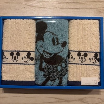 Disney Mickey UCHINO Guest Towel Set of 3 for Home Storage