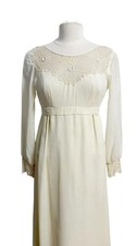 chinese dress ladies Vintage High Neck Lace Dress - S
