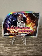 2024 Topps Chrome Jayden Daniels Launched Into Orbit Di-Cut Refractor