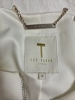 Ted Baker London White Blazer Sz S 3/4 Sleeve Zip Jacket Chic Euc Mod Designer — photo 5