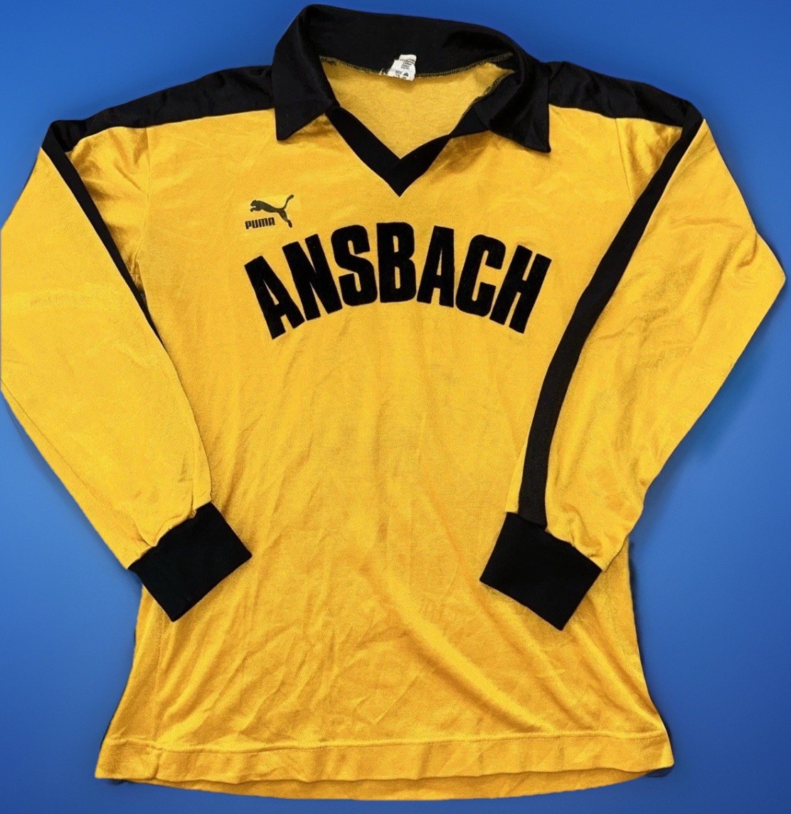 Vintage SpVgg Ansbach Football Soccer Kit Jersey Puma Size Small Long Sleeve