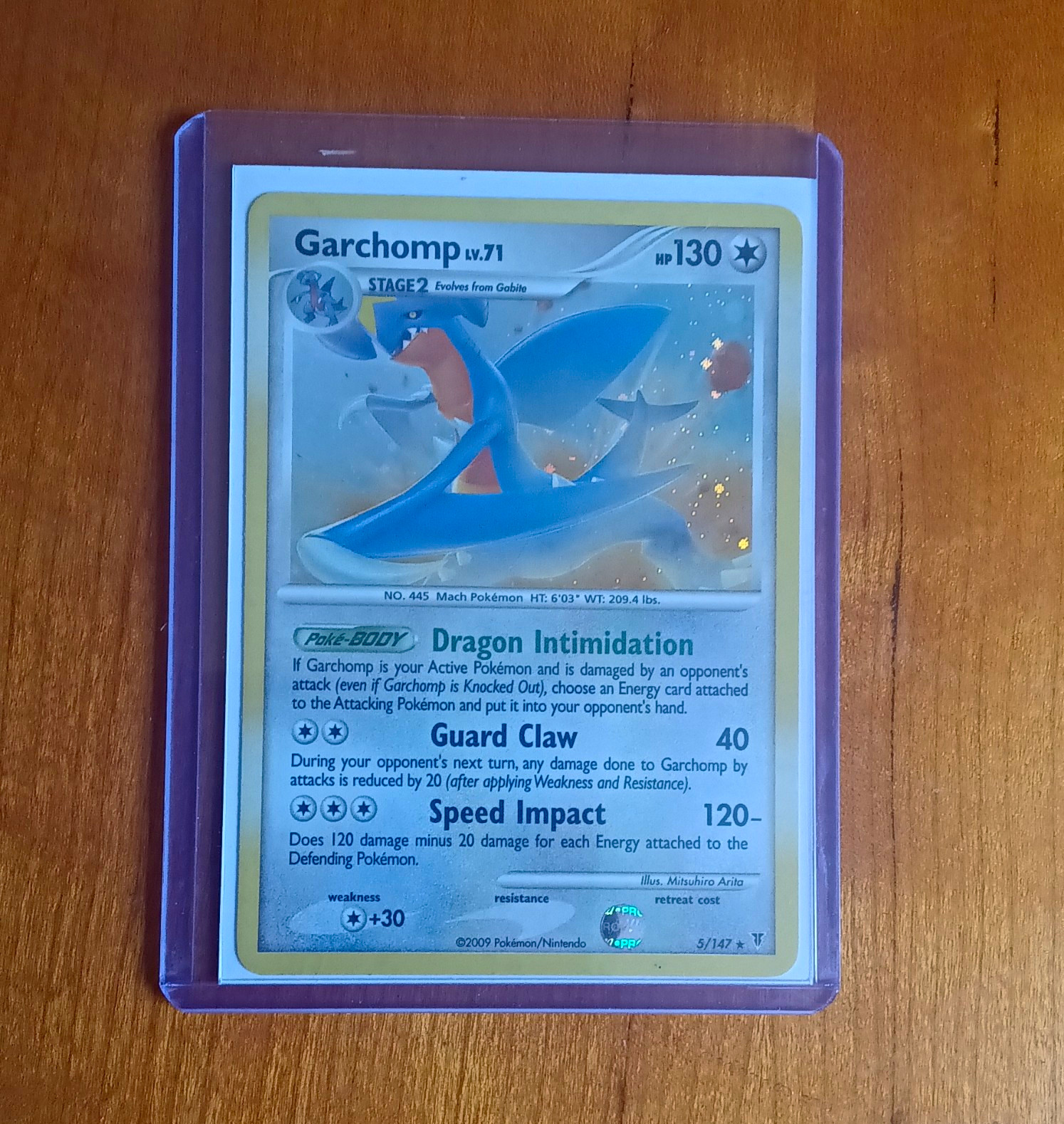 Garchomp Lv.71 5/147 Supreme Victors Holo Rare HP130 2009 English TCG