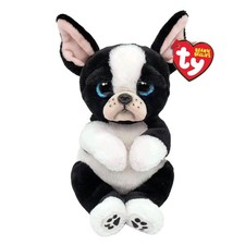 Ty Beanie Bellies - TINK the Boston Terrier Dog 6 Inch NEW Stuffed Animal Toy