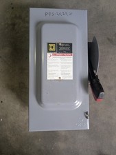 60A Heavy Duty Fusible 3Ø Disconnect W/ 50A Fuses - Square D H362 - USED