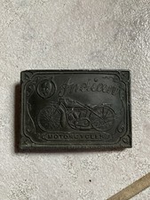 This is a vintage Indian Motorcycles belt buckle, likely from the 1970 s