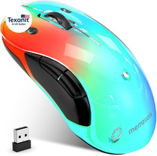 2.4G Aesthetic Wireless Mouse - Customizable Covers  LED Mood Lighting - Rechar