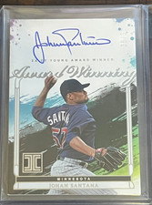 2025 Impeccable Johan Santana Award Winning Auto #35/35 2 Time Cy Young Award EX