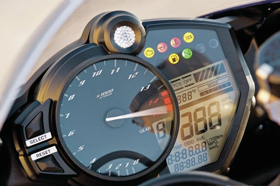 Cubierta de estuche de instrumentos velocímetro medidor tacómetro para Yamaha YZF R1 2009-2014 Foto 2 de 4