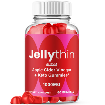 Jellythin Gummies For Weight Loss Jelly Thin Apple Cider Vinegar ACV (60 ct)