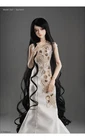 Dollmore 1/3 BJD SD size wig  (8-9)" Rapunzell Long Wig (Black)