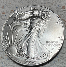 2024 1 oz US Silver Eagle Coin (BU)-FAST SHIPPING --New