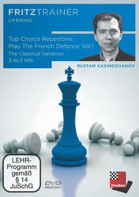 Top Choice Repertoire: Play The French Defence Vol.1 Rustam Kasimdzhanov DVD-ROM