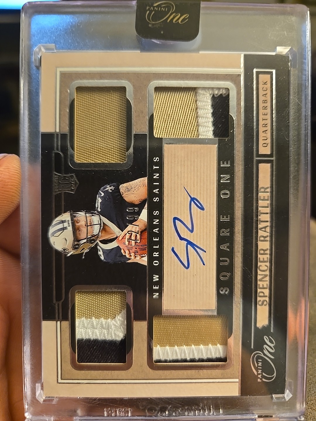 2024 PANINI ONE #72 SPENCER RATTLER SQUARE ONE AUTO PATCH 72/99