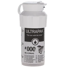 Ultradent 137 Ultrapak Retraction Cord Plain Knitted #000 Ultra Thin 96"