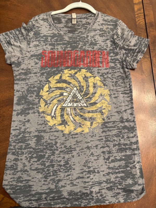 Vintage Soundgarden Tour T shirt Woman’s  XL Pre-own "Burn-Out"  (see-Threw)